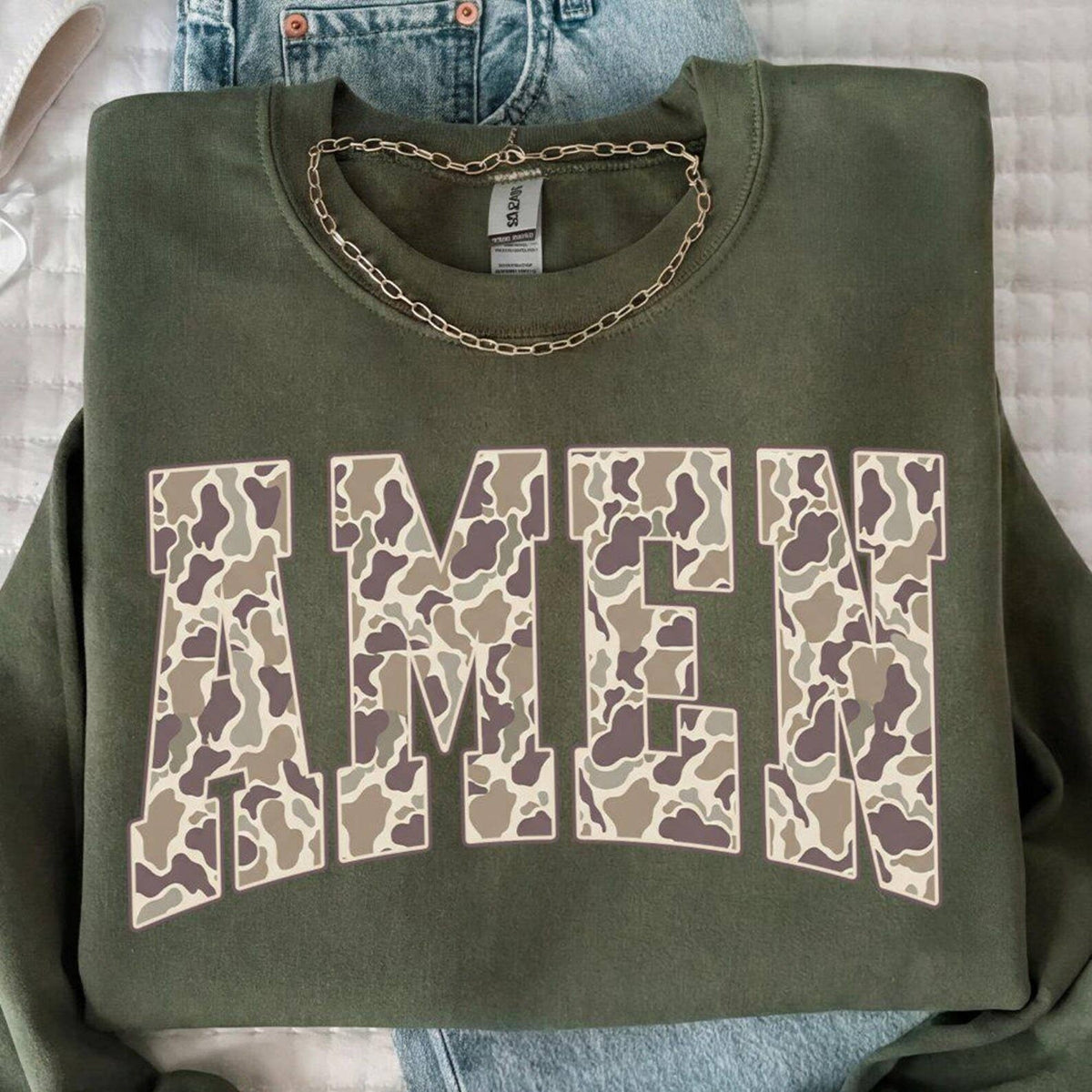 Amen Camo Graphic Tee