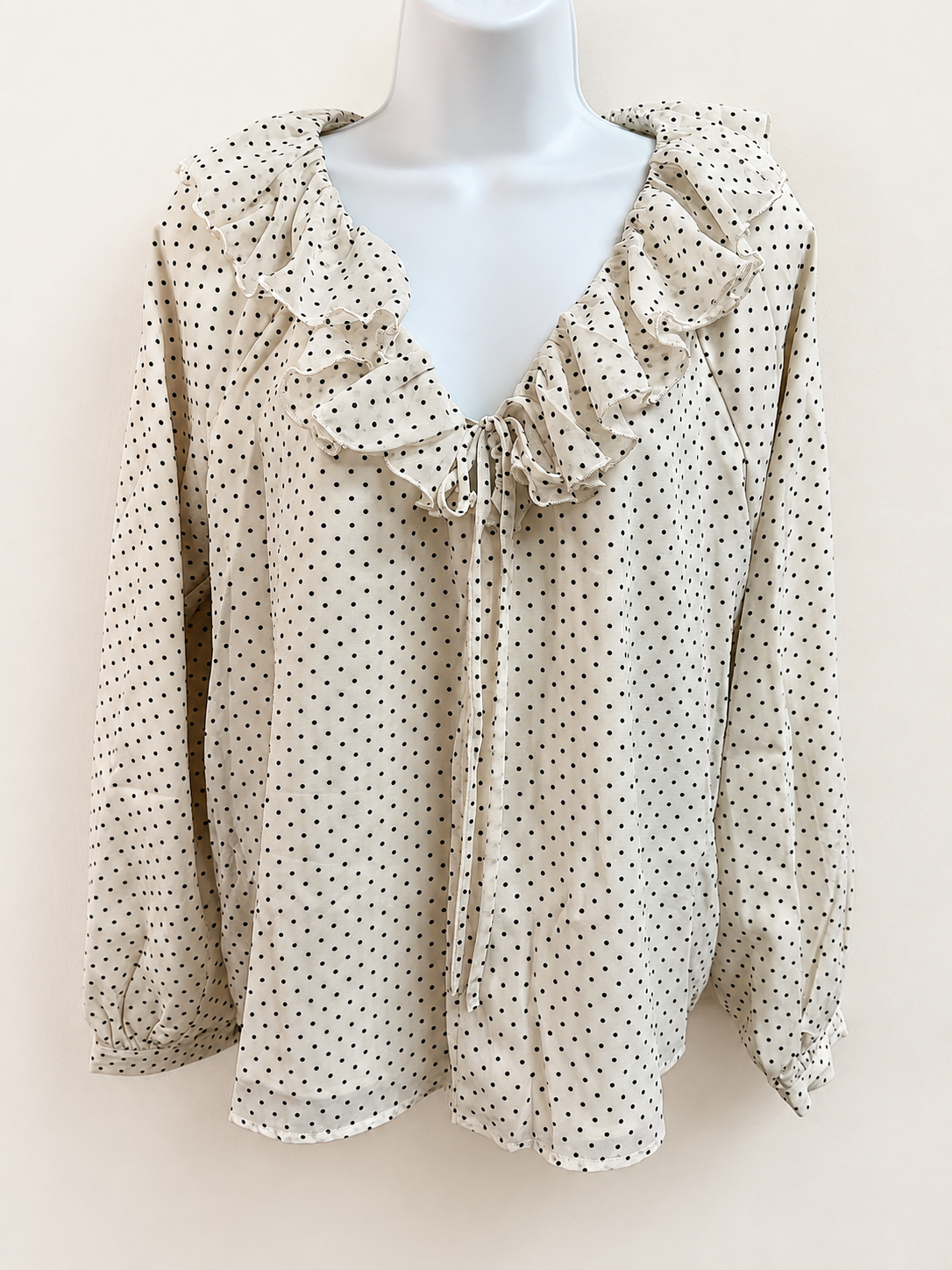 Darling Dot Ruffle Blouse