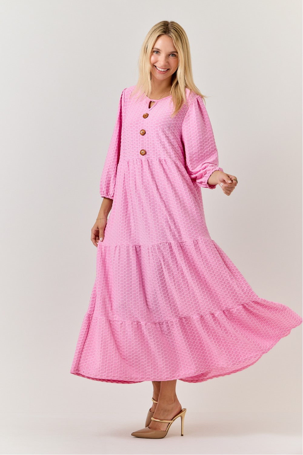 Plus Size Pink Honey Dress