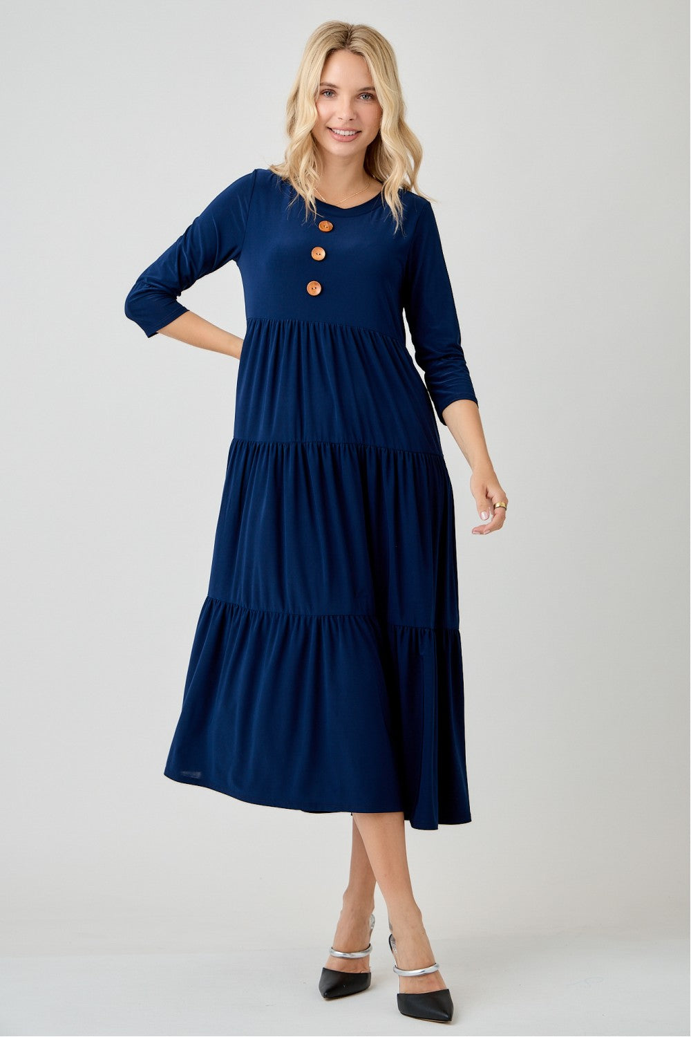 Plus Size Tiered Maxi Dress