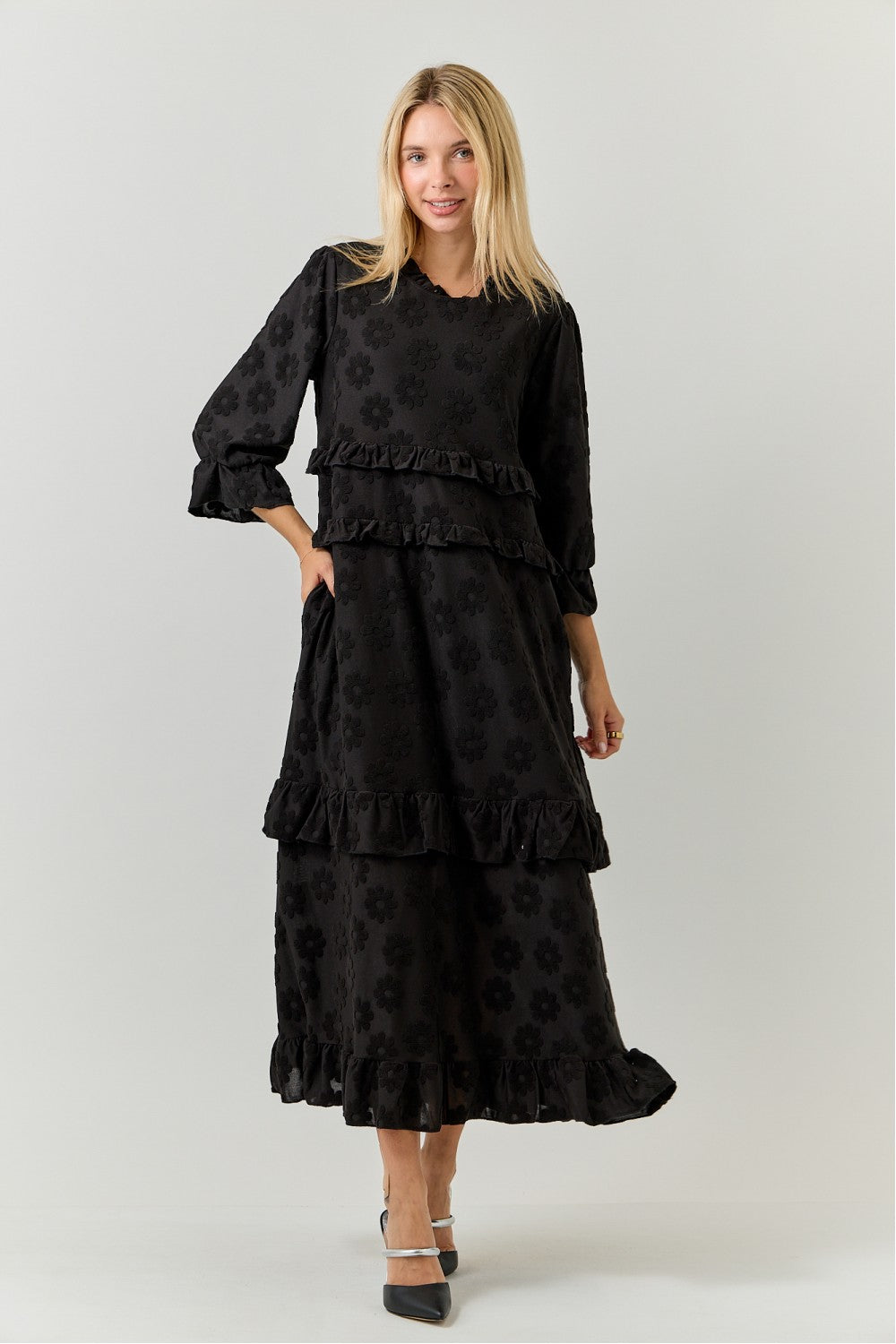 Daisy Jacquard Dress