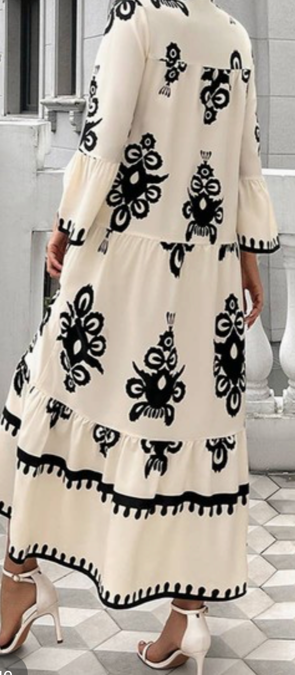 Midnight Majesty Midi Dress