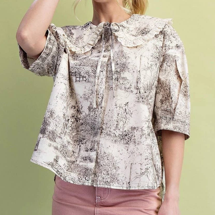 The Heirloom Toile Blouse