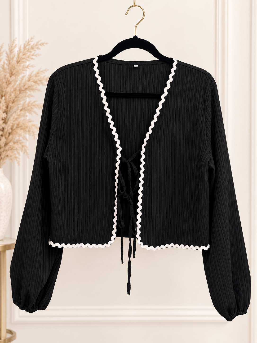 Timeless Grace Scalloped Tie Top