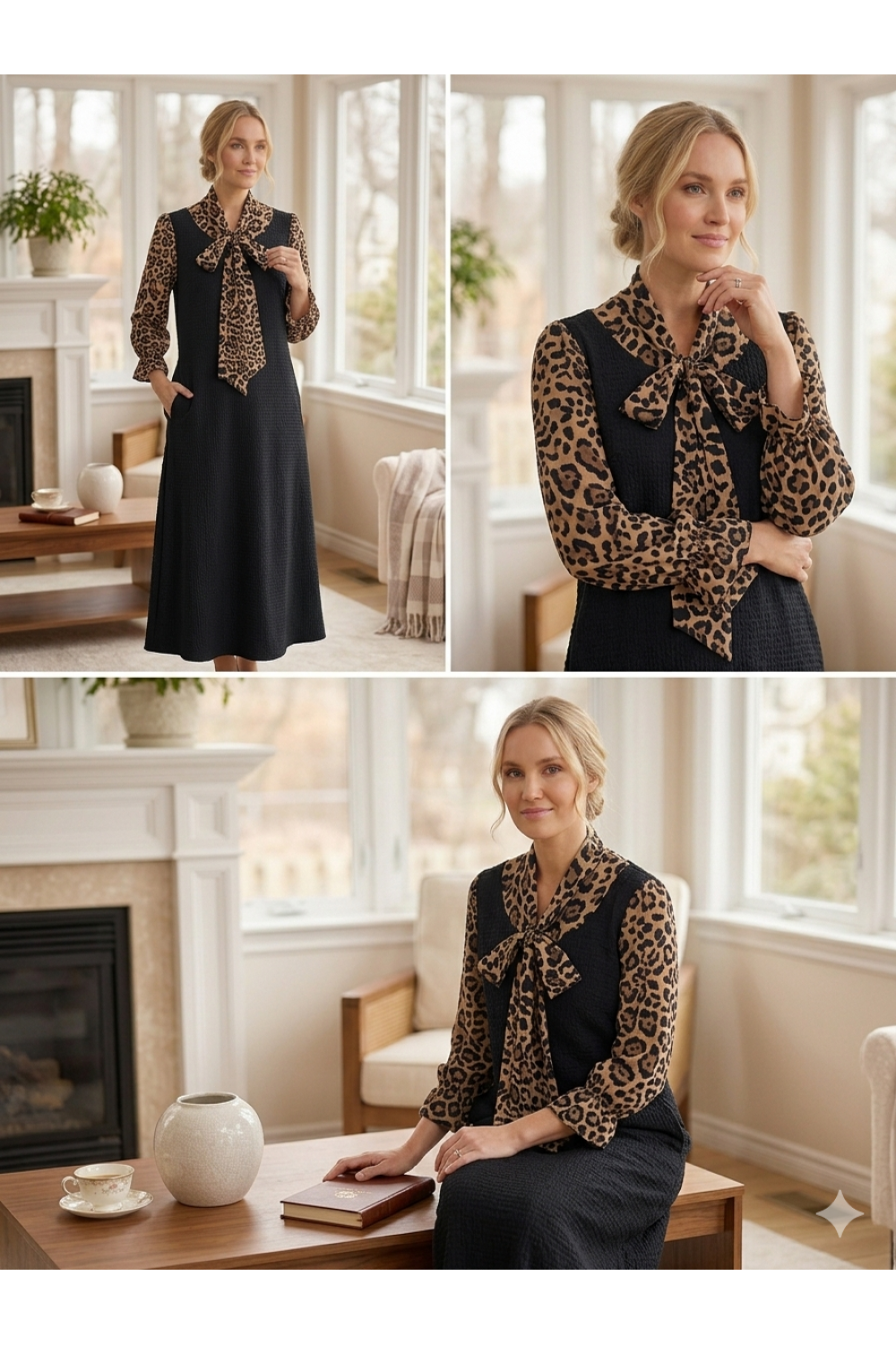 Sophie's Bow Midi Dress