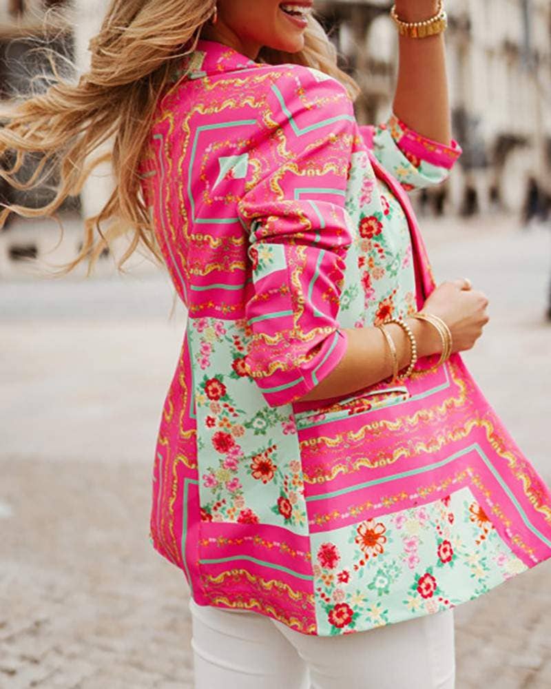 Floral Baroque Statement Blazer