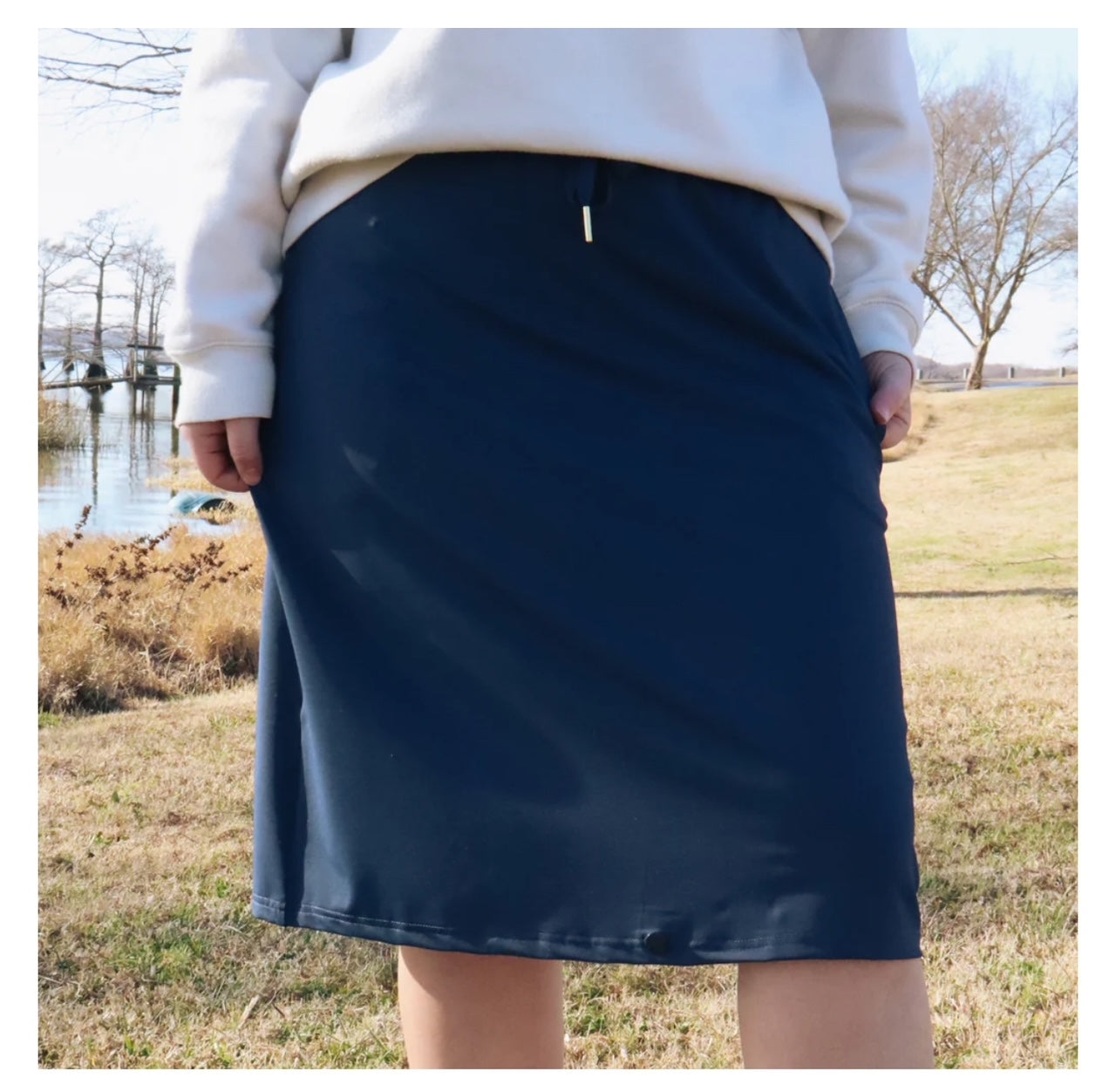 Navy Classic Athletic Skirt