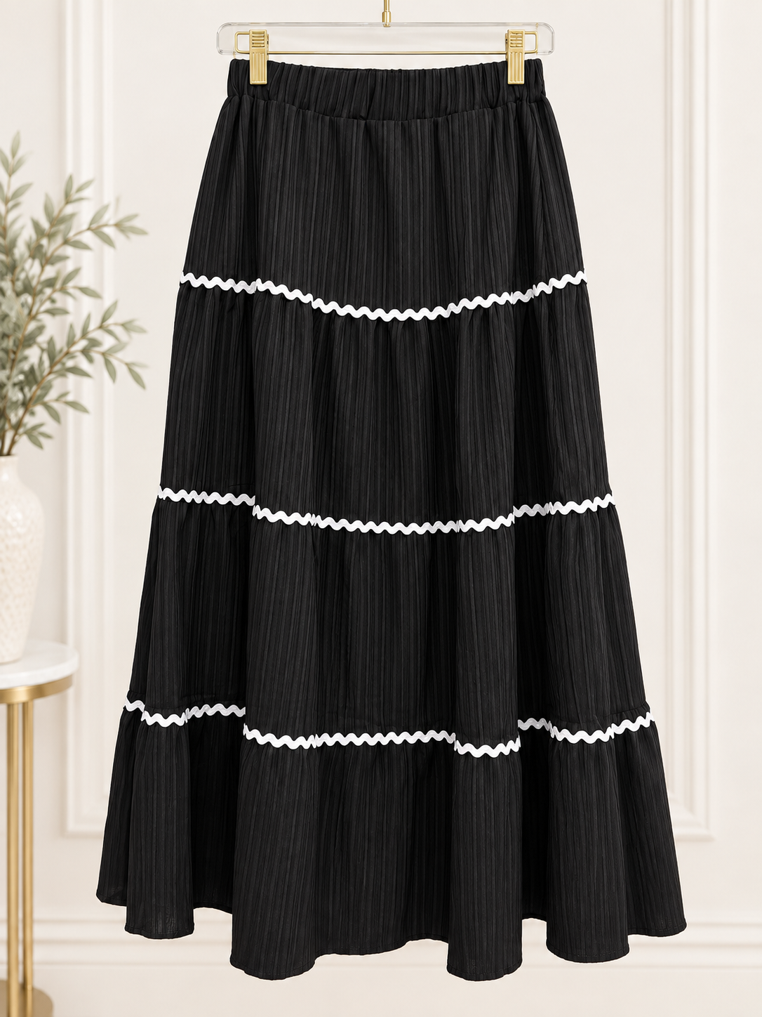 Timeless Grace Scalloped Skirt