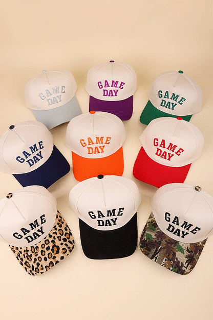 Game Day Two-tone Canvas Cotton Cap | Navy