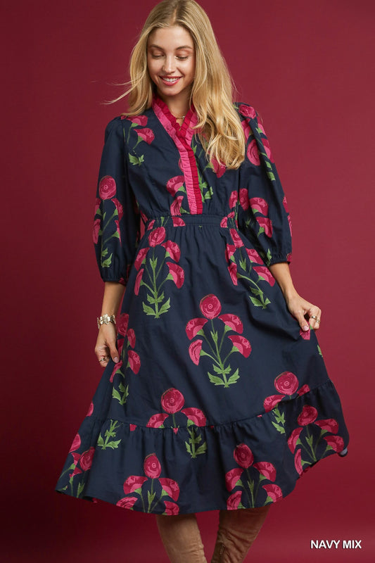 Floral Midi Dress