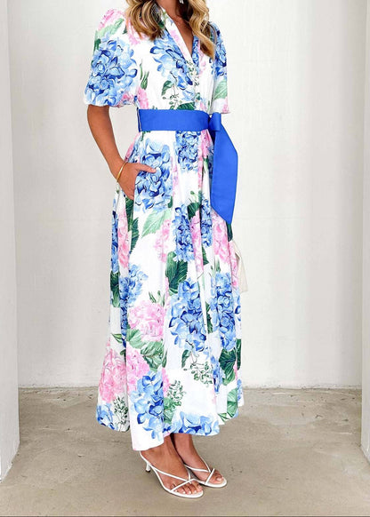 Hydrangea Floral Dress