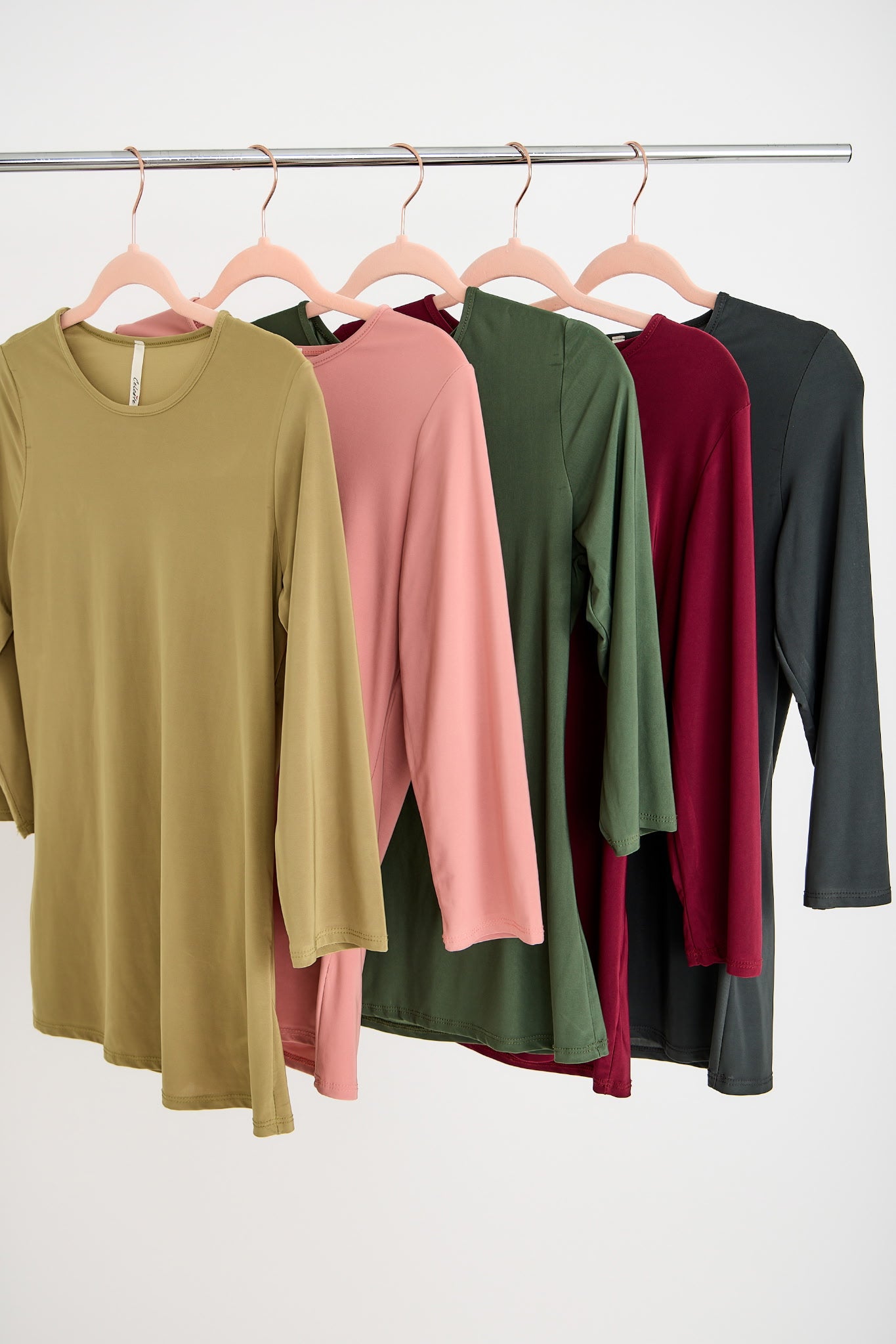 Plus Size 3/4 Length Sleeve Undershirt