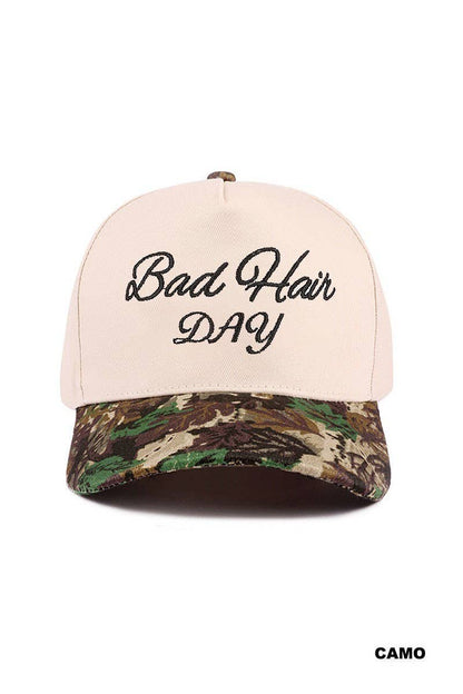 Bad Hair Day Two Tone Canvas Cotton Cap | Leopard