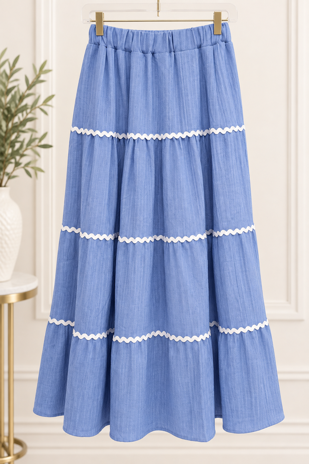 Timeless Grace Scalloped Skirt