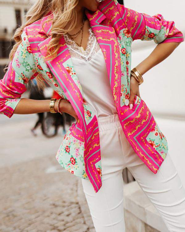 Floral Baroque Statement Blazer