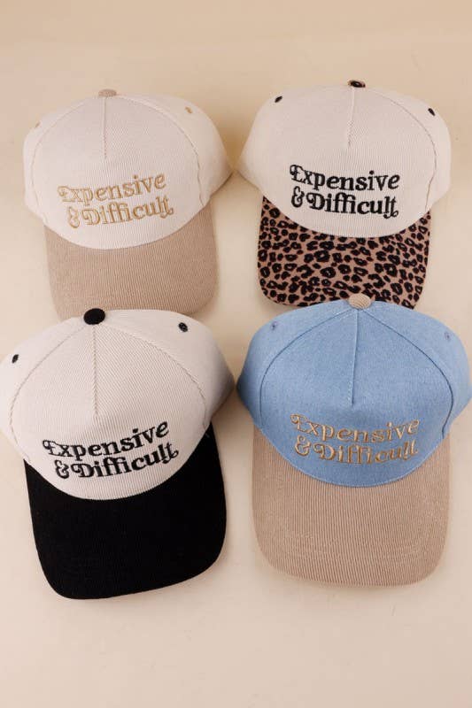 Expensive & Difficult Two-Tone Corduroy Cap | Ash Mocha