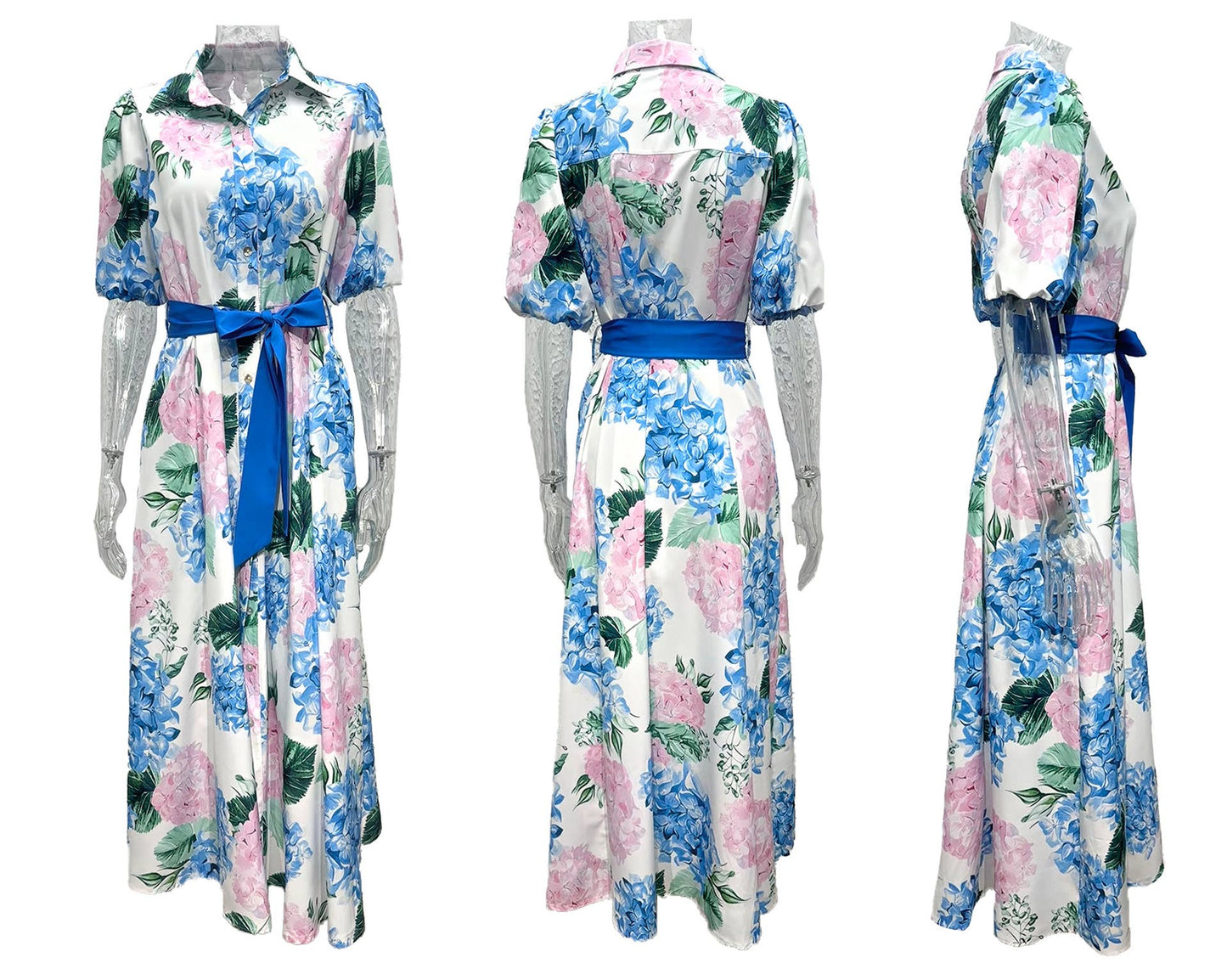 Hydrangea Floral Dress