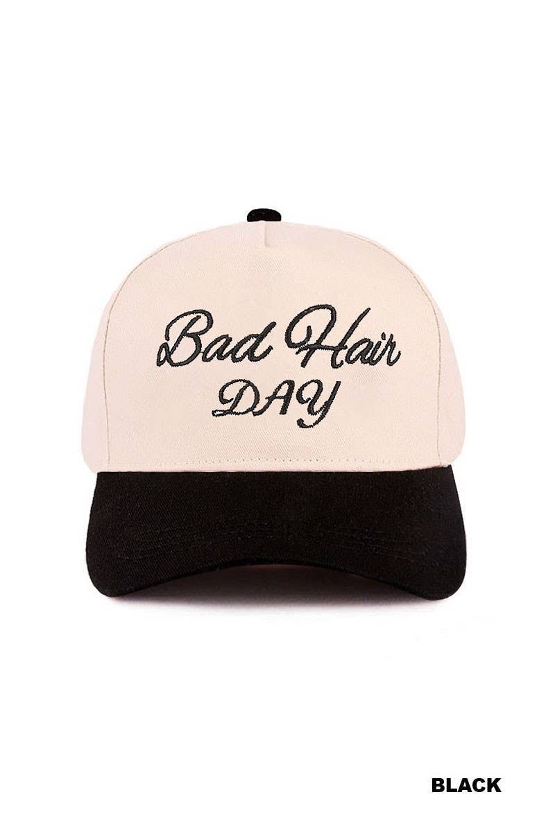Bad Hair Day Two Tone Canvas Cotton Cap | Leopard