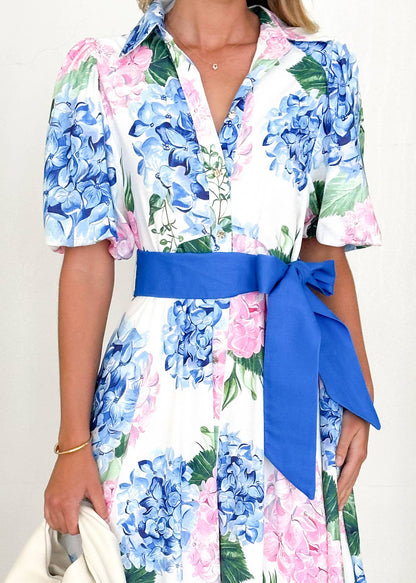 Hydrangea Floral Dress