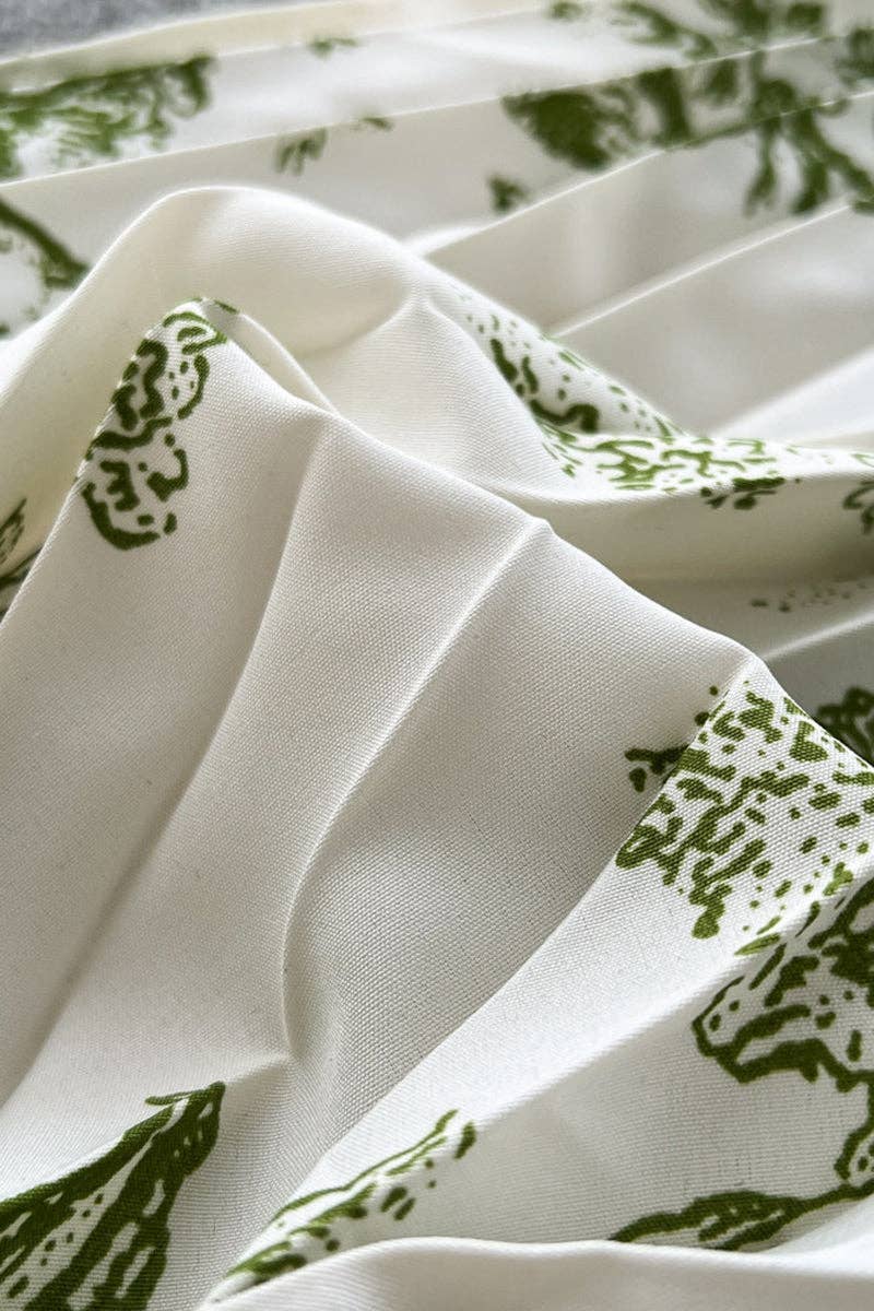 Floral Elegance Pleated Midi Skirt