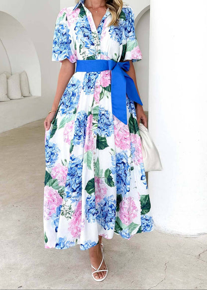 Hydrangea Floral Dress