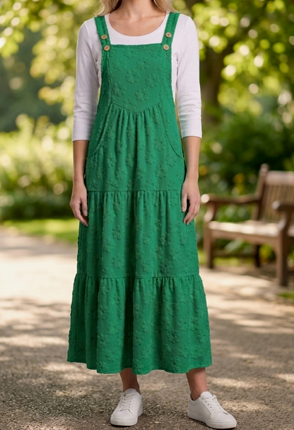 Bloom & Gather Tiered Overall Maxi Dress