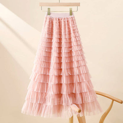 Brielle Ruffle Midi Skirt