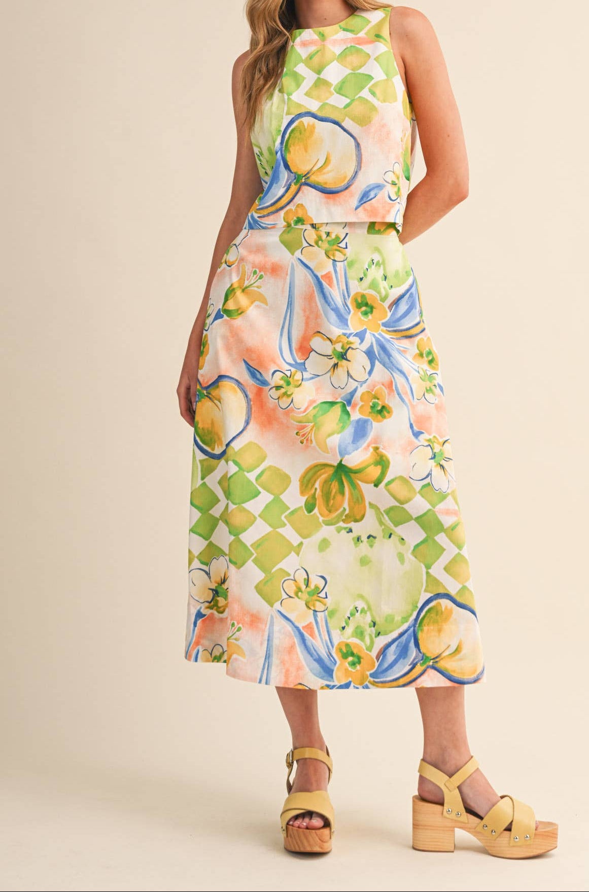 Citrus Bloom Midi Set
