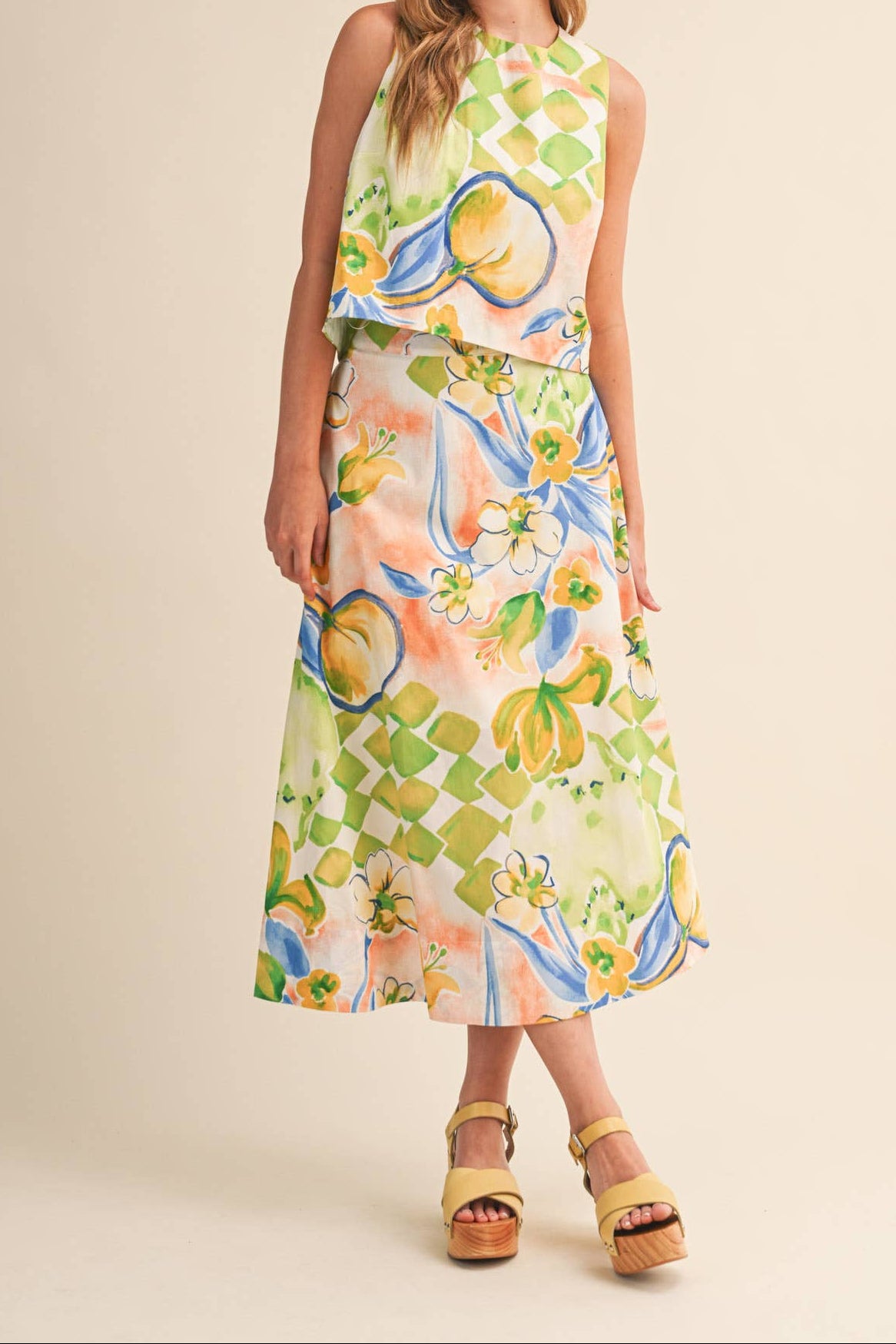 Citrus Bloom Midi Set