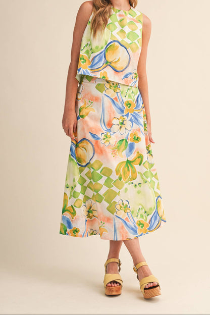 Citrus Bloom Midi Set