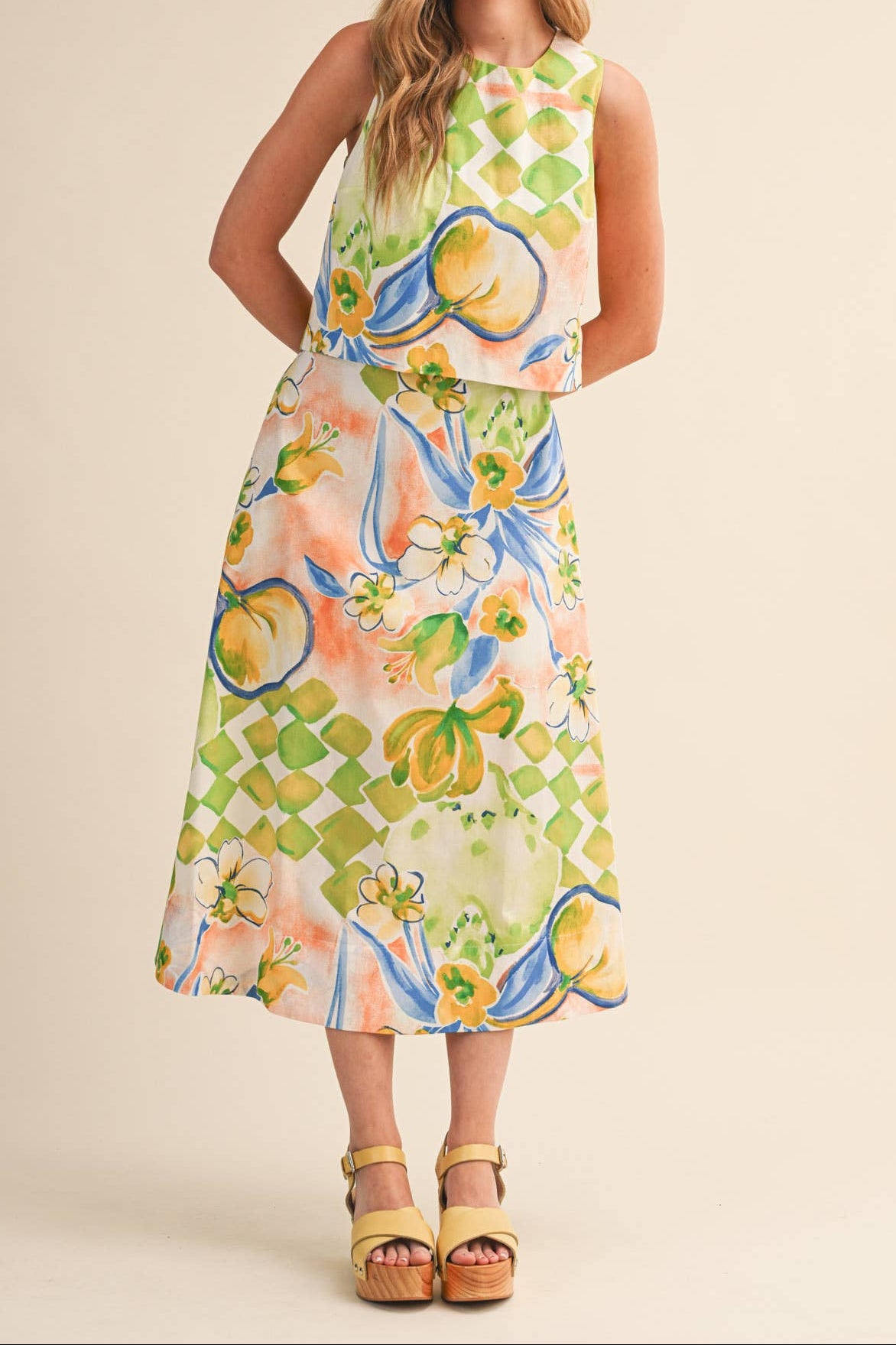 Citrus Bloom Midi Set
