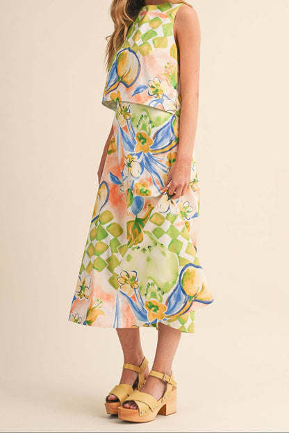 Citrus Bloom Midi Set