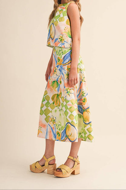 Citrus Bloom Midi Set