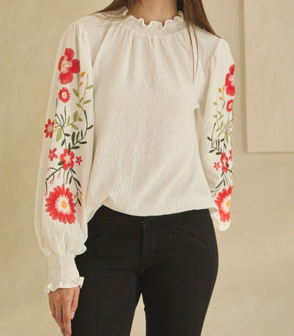 Embroidered Garden Blouse
