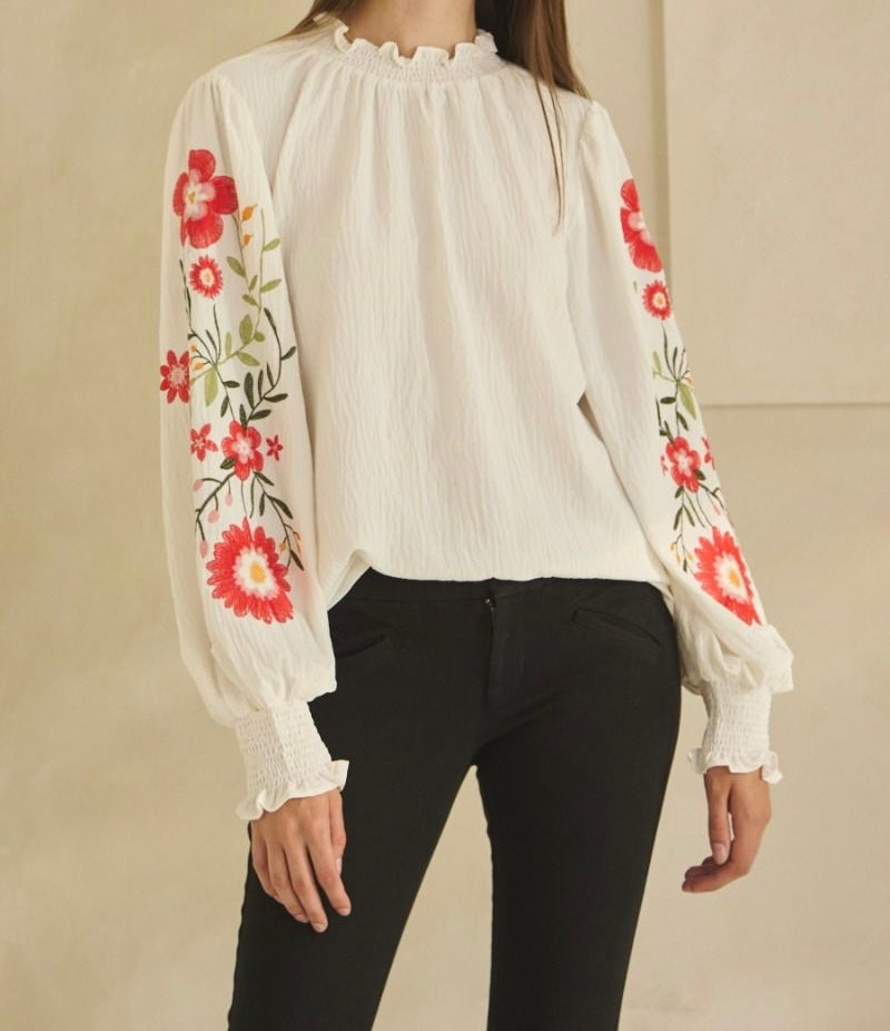 Embroidered Garden Blouse