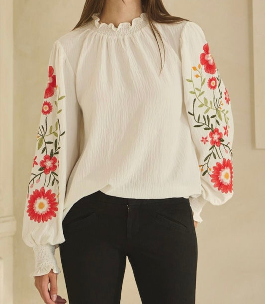 Embroidered Garden Blouse