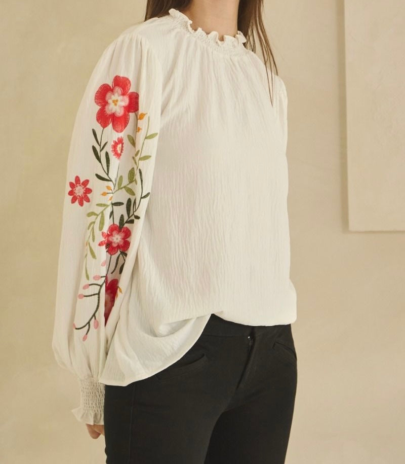 Embroidered Garden Blouse