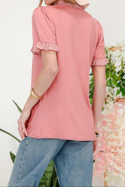 Graceful Layers Ruffle Sleeve Top