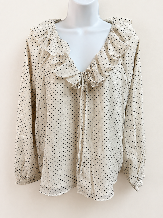 Darling Dot Ruffle Blouse
