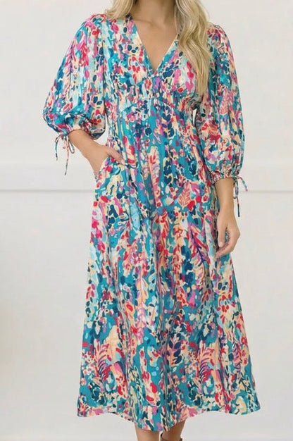 Pop of Paradise Turquoise Dress