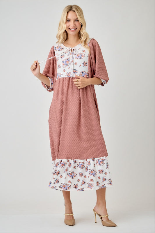 Plus Size Mauve Majesty Dress