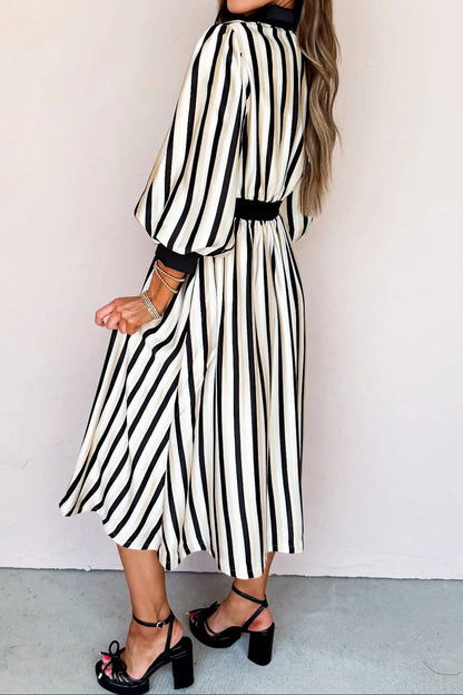 Monroe Stripe Midi Dress