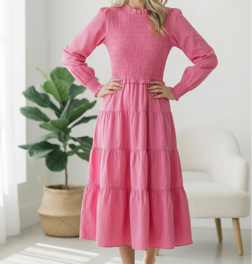 On a Sugar Rush Smocked Midi Dress