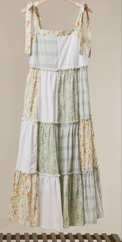 Patchwork Garden Maxi Dress