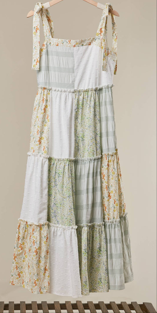 Patchwork Garden Maxi Dress