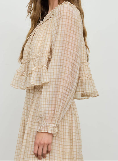 Plaid & Poised Skirt Set