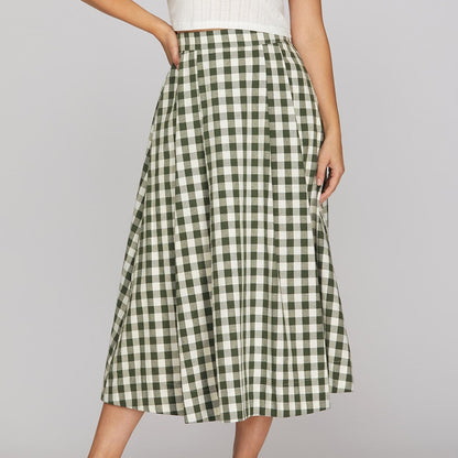 Sweet Magnolia Gingham Skirt
