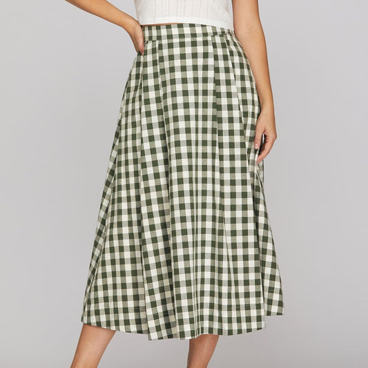 Sweet Magnolia Gingham Skirt