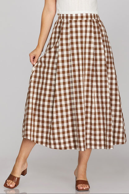 Sweet Magnolia Gingham Skirt