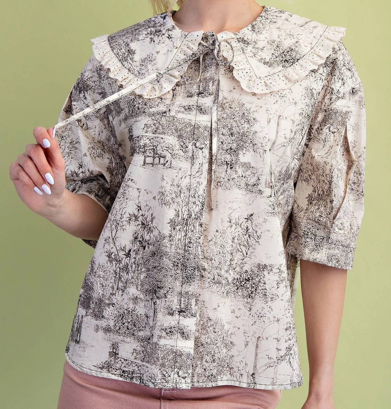 The Heirloom Toile Blouse